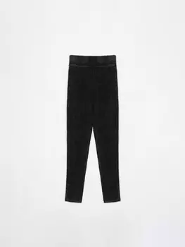 Легинсы из хлопка в рубчик