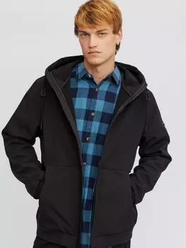 Лёгкая куртка-ветровка без утеплителя с капюшоном