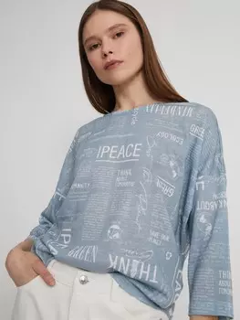 Лёгкий джемпер с надписями