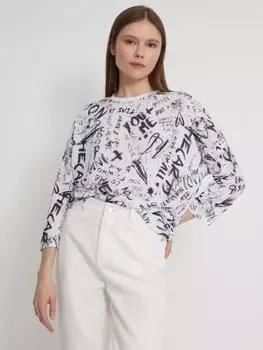 Лёгкий джемпер с надписями