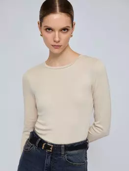 Лонгслив-боди из вискозы с длинным рукавом