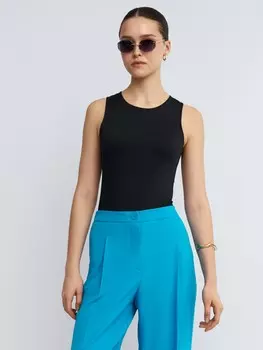 Майка-боди однотонная без рукавов