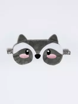 Маска для сна "Енот" из плюша