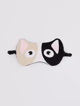 Маска для сна "Кошка" из плюша