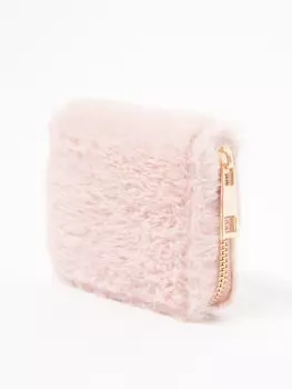Меховой кошелёк на молнии