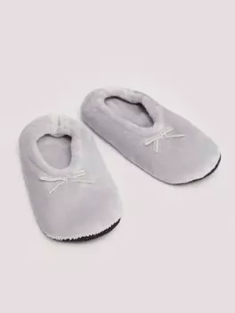 Мягкие домашние тапочки из плюша