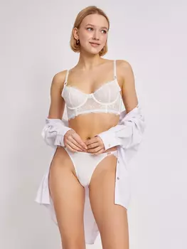 Мягкий кружевной бюстгальтер на косточках