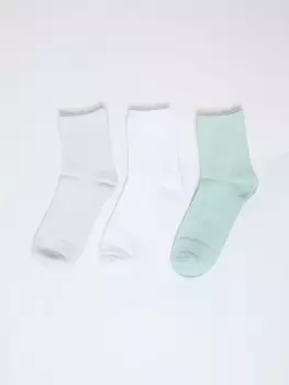 Набор носков с люрексом (3 пары в комплекте)