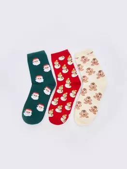 Набор новогодних носков (3 пары в комплекте)