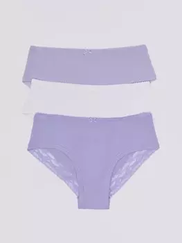 Набор трусов с кружевом (3 шт. в комплекте)