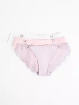 Набор трусов с кружевом (3 шт. в комплекте)