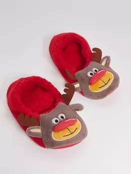 Новогодние домашние тапочки-олени