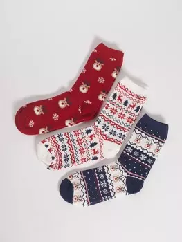 Новогодний набор носков (3 пары в комплекте)