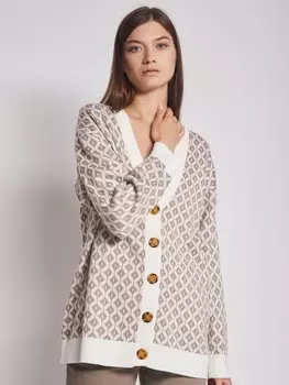 Объёмный кардиган на пуговицах