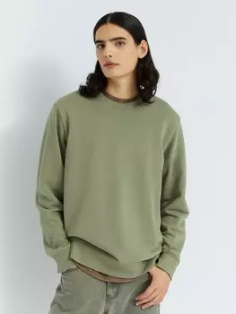 Однотонный свитшот с длинным рукавом