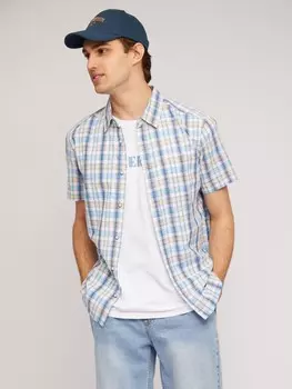 Офисная рубашка из хлопка в клетку