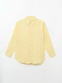 Офисная рубашка из хлопка в полоску