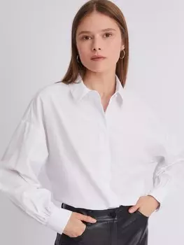 Офисная рубашка оверсайз силуэта
