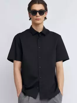 Офисная рубашка с коротким рукавом