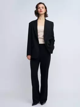 Офисные брюки прямого силуэта со стрелками