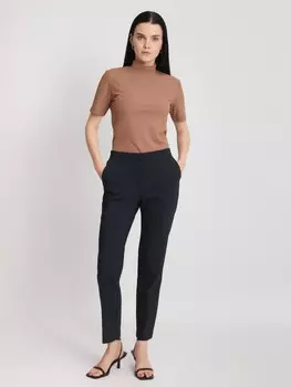 Офисные брюки силуэта Slim на резинке