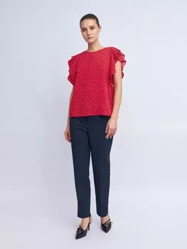 Офисные брюки силуэта Slim со стрелками