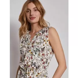 Платье без рукавов на кулиске