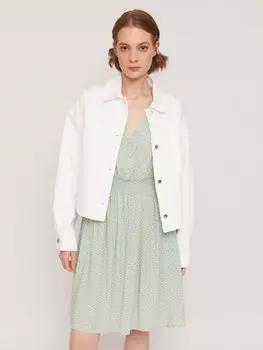 Платье без рукавов из вискозы с узором сердечко