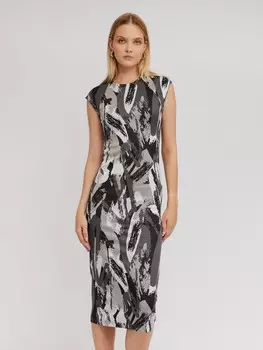 Платье без рукавов с вырезом на спине