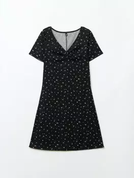 Платье длины мини с цветочным принтом