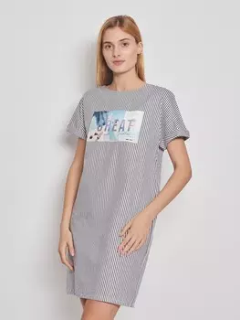 Платье-футболка с принтом