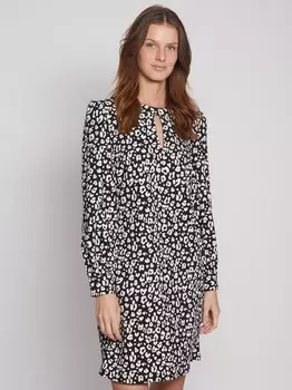 Платье мини с леопардовым принтом