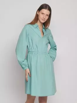Платье мини с резинкой на поясе