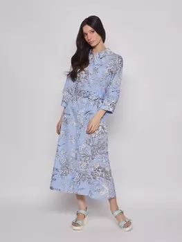 Платье-рубашка с поясом