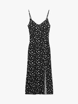 Платье-сарафан из вискозы с разрезом