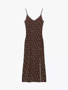 Платье-сарафан из вискозы с разрезом