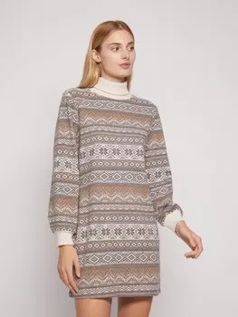 Платье-свитер с узором