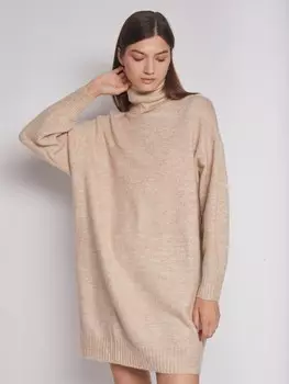 Платье-свитер с высоким горлом