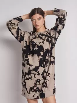 Платье-свитшот в стиле тай-дай