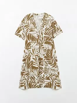 Платье-туника из вискозы с принтом
