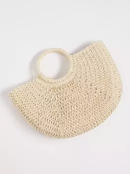 Плетёная пляжная сумка