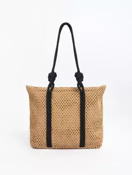 Плетёная сумка-шоппер