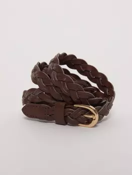 Плетёный ремень из экокожи