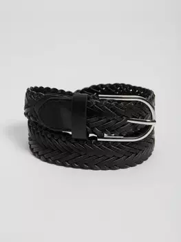 Плетёный ремень с блестками