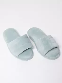 Плюшевые домашние тапочки