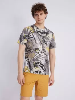 Принтованная футболка из хлопка