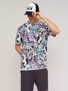 Принтованная футболка из хлопка