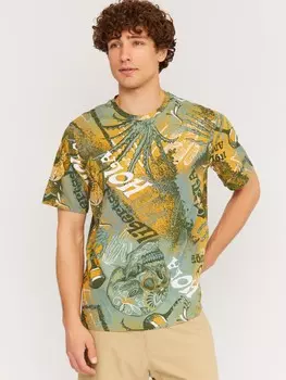 Принтованная футболка из хлопка