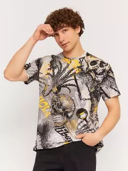 Принтованная футболка из хлопка