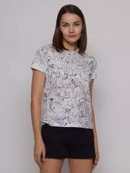 Принтованная футболка с коротким рукавом
